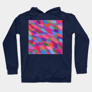 Rainbow Droplets Abstract Art Hoodie